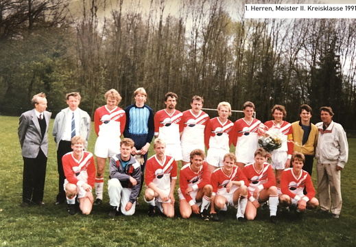 1. Herren Aufsteiger 1991 in die 1. Kreisklasse